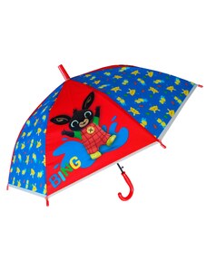 Eplusm Dětský deštník ZAJÍČEK BING červenomodrý automatický