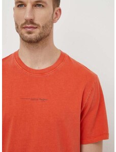 Bavlněné tričko Pepe Jeans Dave Tee oranžová barva, s potiskem