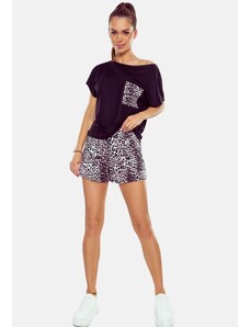 Pyjamas Eldar First Lady Silvana kr/r S-XL black-leopard print 2