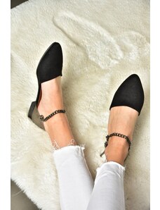 Fox Shoes Black Platinum Women's Flats