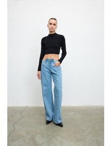 VATKALI Design waist straight jeans - Waxed generation
