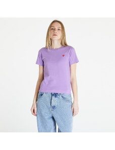 Dámské tričko Comme des Garçons PLAY Heart Logo Short Sleeve Tee Lavender