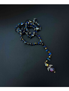 Růženec Lapis Lazuli s Andělem