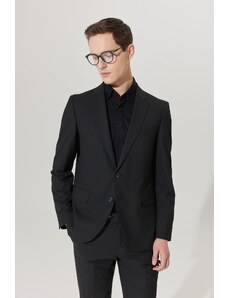 ALTINYILDIZ CLASSICS Men's Black Regular Fit Relaxed Cut Black Suit