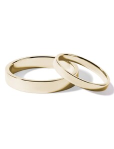 Klasické zlaté snubní prsteny KLENOTA S0434023