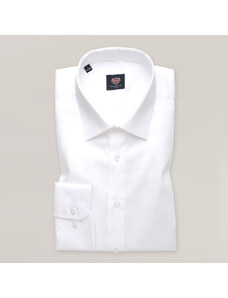 Willsoor Pánská klasická košile bílá s límečkem KENT 16131