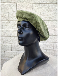 Elegan Baret - manšestrový khaki nebo okr