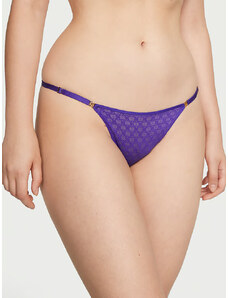 Victoria's Secret Kalhotky tanga Very Sexy Icon by Victoria's Secret Lace Adjustable String Thong Panty Purple