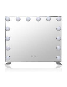 MMIRO, SR606, Hollywoodské make-up zrcadlo s osvětlením 60 x 50 cm | stříbrná