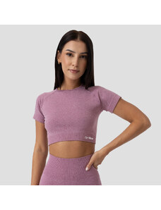 Dámské tričko FLO Crop Top Violet - GymBeam