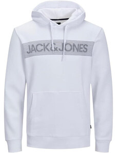 Jack and Jones Mikina Corp Logo Standard Fit bílá