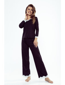 Pyjamas Eldar First Lady Arleta length/r S-XL black-ecru 099