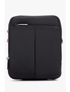 Men's Small Black Messenger Bag with Adjustable Strap Estro ER00114154