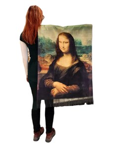 Kašmírová šála Leonardo da Vinci - Mona Lisa