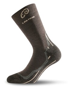 Ponožky Lasting merino WHI treking Velikost: M hnědá