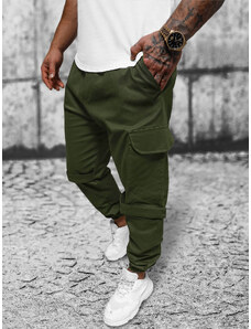 Pánské Chino Jogger Kalhoty Khaki OZONEE O/G3014