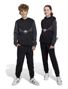 Dětské tepláky adidas Originals černá barva, hladké