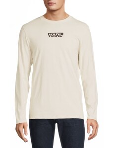 KARL LAGERFELD pánské tričko Long Sleeve mléčné S