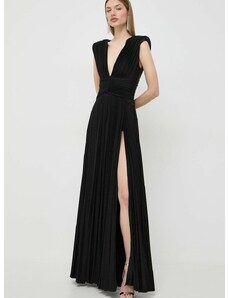 Šaty Elisabetta Franchi černá barva, maxi, AB56341E2