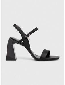 Kožené sandály Karl Lagerfeld ASTRA NOVA černá barva, KL33124
