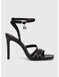 Kožené sandály Karl Lagerfeld Jeans MANOIR černá barva, KLJ30001
