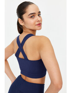 Trendyol Dark Navy Seamless/Seamless Light Support/Shaping Knitted Sports Bra