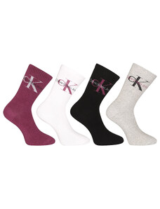 4PACK dámské ponožky Calvin Klein vícebarevné (701224131 003) uni