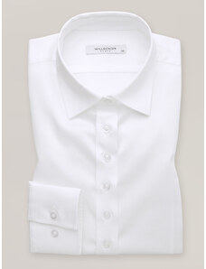 Willsoor Dámská košile bílé barvy s klasickým límečkem 16170