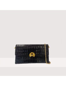 COCCINELLE BINXIE CROCO KOŽENÁ KABELKA NOIR SS24