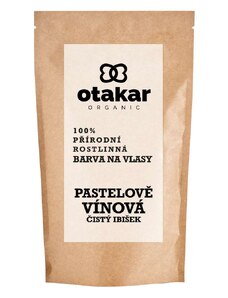 Otakar Organic - přírodní rostlinná barva na vlasy pastelově vínová / čistý ibišek :-: 100 g - s obalem