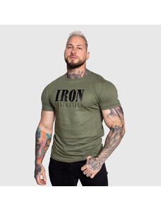 Pánské sportovní tričko Iron Aesthetics Urban, vojenská zelená