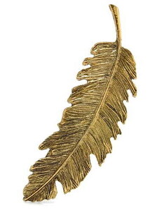 Camerazar Dámská sponka do vlasů Leaf, starozlatá/stříbrná/zlatá, bižuterní kov, 9.5x2.5 cm - Varianta 1
