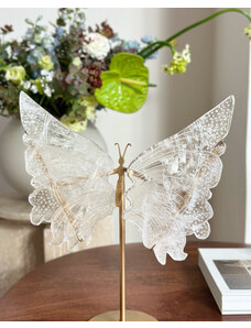 Gaia Crystal Velká motýlí křídla z broušeného křišťálu 31cm AAA