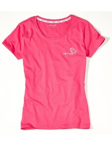 MUSTANG Dámské růžové tričko s krátkým rukávem
