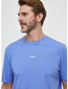 Tričko BOSS ORANGE fialová barva, 50473278