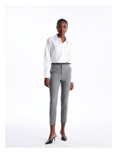 LC Waikiki Women's Carrot Cut Trousers with a Belt at the Waist