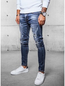 Dstreet Stylové děravé modré pánské džíny