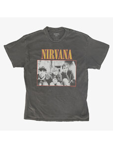 Pánské tričko Merch Revival Tee - Nirvana Band Shot Unisex T-Shirt Black