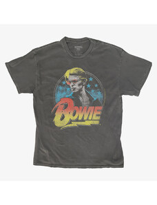 Pánské tričko Merch Revival Tee - David Bowie Retro Montage Unisex T-Shirt Black
