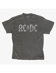 Pánské tričko Merch Revival Tee - AC/DC Heavy Distress Logo Unisex T-Shirt Black