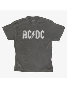 Pánské tričko Merch Revival Tee - AC/DC Distressed Logo Unisex T-Shirt Black