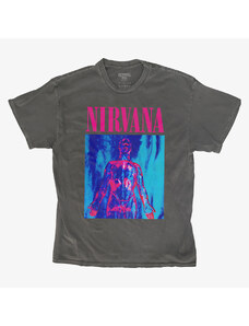 Pánské tričko Merch Revival Tee - Nirvana Red Body Art Unisex T-Shirt Black