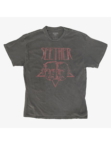 Pánské tričko Merch Revival Tee - Seether Crimson Pentacle Unisex T-Shirt Black