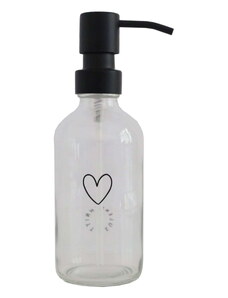 Eulenschnitt Skleněný dávkovač mýdla Heart Transparent 250 ml