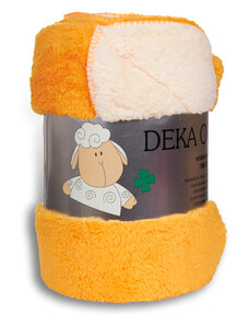 Tegatex Deka mikroflanel SLEEP WELL - ovečka Oranžová 150*200 cm