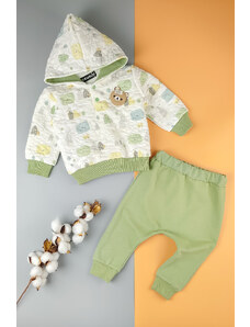 TrendUpcz Mikina s kapucí + tepláky 5111, zelená (Dětské oblečení)