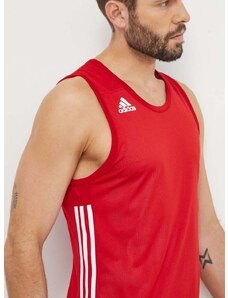 Oboustranné tréninkové tričko adidas Performance 3G Speed červená barva, DY6595