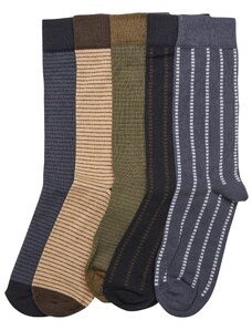 Urban Classics Accessoires Ponožky Stripes and Dots - 5-Pack
