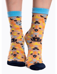 Veselé dámské silonkové ponožky Dedoles Folkové ornamenty (DRNS1044) uni