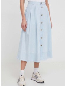 Džínová sukně Polo Ralph Lauren midi, áčková